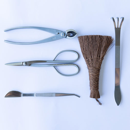 Stainless Steel Bonsai Tool Kit 5 Piece