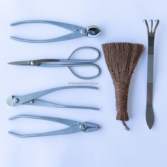 Stainless Steel Bonsai Tool Kit 6 Piece