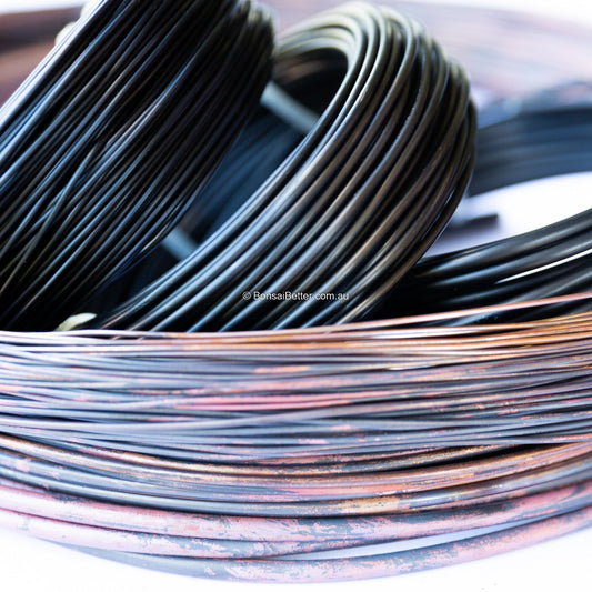 Annealed copper and anodised aluminium bonsai wire | Bonsai Better
