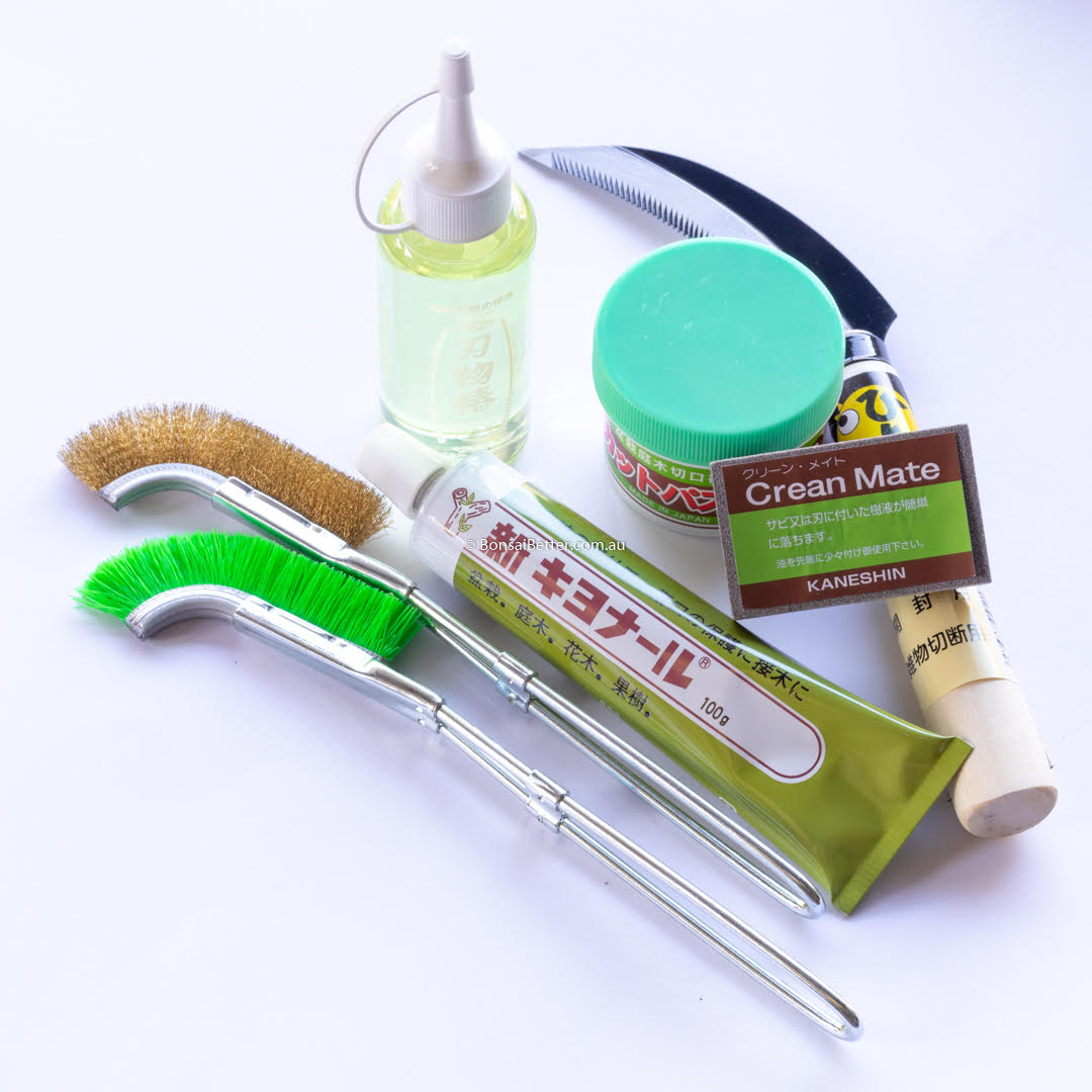 Bonsai Accessories | Kikuwa cut paste | Kaneshin Crean Mate | Kiyonal Sealant | Bonsai Better