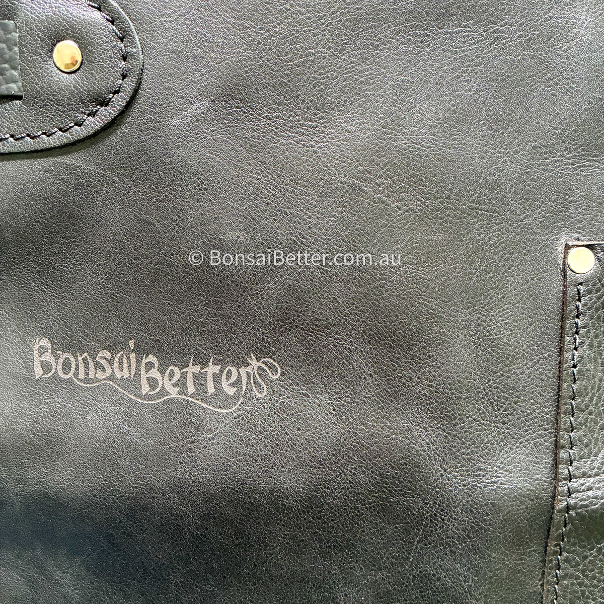 Leather Apron Bonsai Better Logo